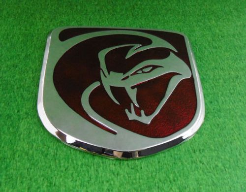 Auto metal large snake for viper gts front hood emblem badge sticker