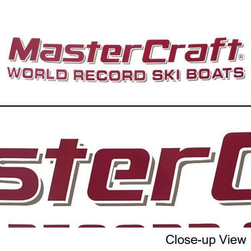 Mastercraft 75-9874 world record ski boats decal