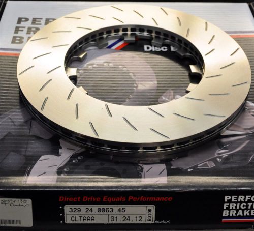 Performance friction 329.24.0063.45 bmw e90 front rotor long slotted lh brembo