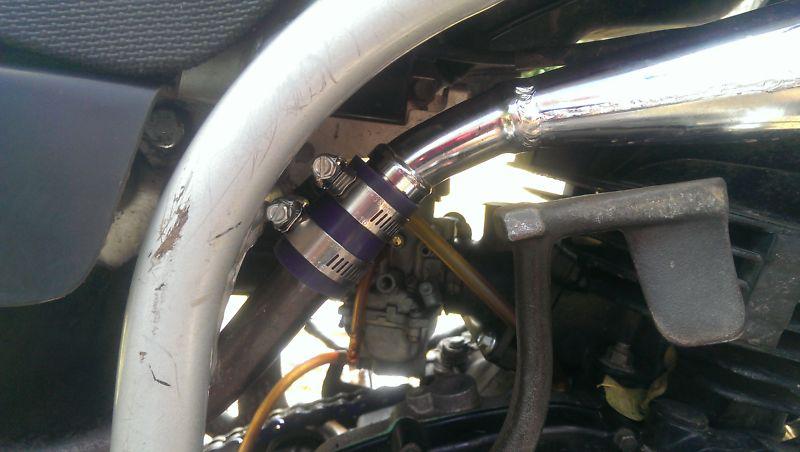 *new* yamaha blaster high temp exhaust clamp yfs 200 purple