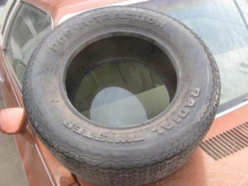 Nos pos-a-traction radial twister cr50-13 vintage tire, raised white letters