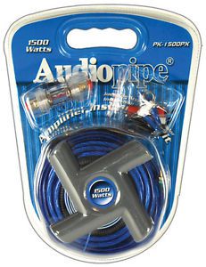 Amp wiring kit 8 ga.platinum for up to 1500watts audiopipe pk1500px amplifier ki