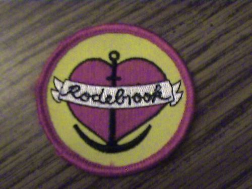 Rodebrook,with heart,anchor,collectible unknown patch