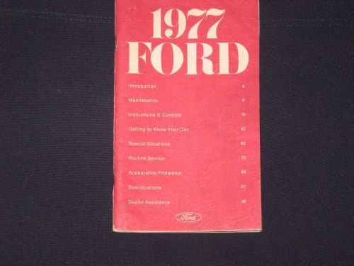 77 original 1977 ford ltd country squire landau owners manual guide book full ad