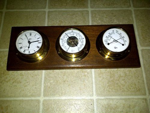 Marine cabin barigo clock thermometer