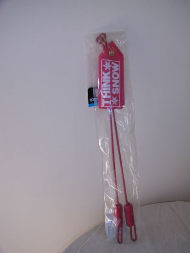 Western plow guides with flags  think snow