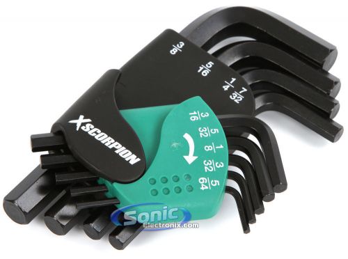 Xscorpion hks-9ul 9pc standard hex key set (l-shape)