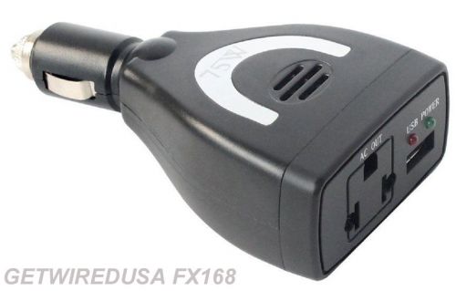 NEW. Power Inverter Car 12V DC to 120V AC w/ USB. LIGHTER 12-VOLT to 110 HOME, US $18.95, image 1