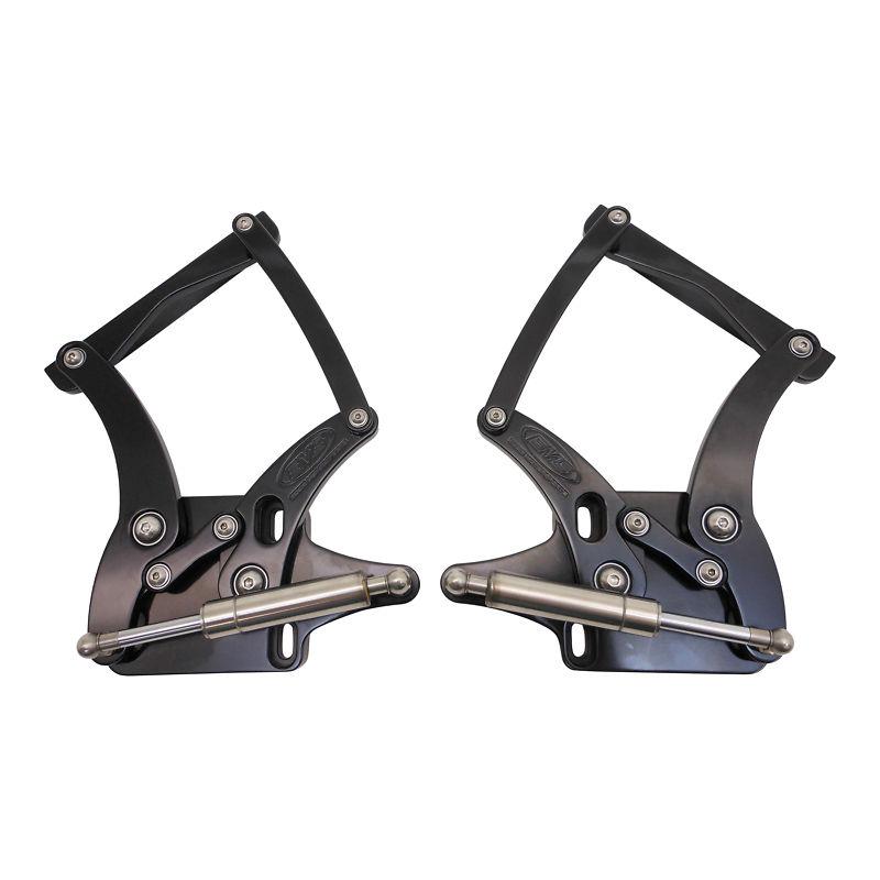 Purchase 1964 1965 1966 FORD MUSTANG BILLET HOOD HINGES BLACK ANODIZED