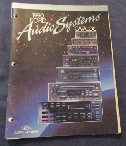 Ford 1990 audio/stereo systems catalog installation wiring diagram all models
