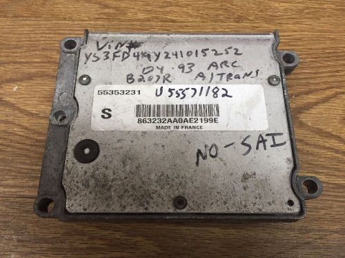 03 04 05 06 saab 9-3 engine computer ecu ecm 2.0l turbo 55353231 oem