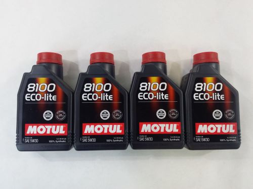 Uc408 104987 motul 8100 eco-lite 5w30 (4 pack/4 liters)