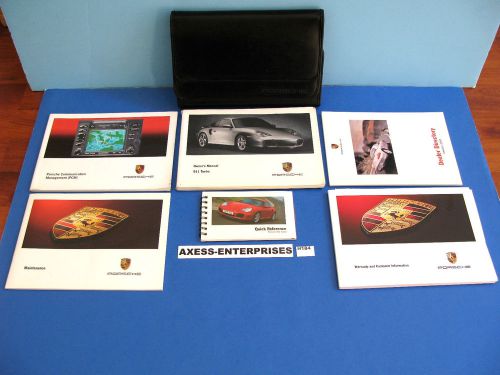 2001 porsche (996) 911 turbo owners users manuals pcm navigation book set # h184