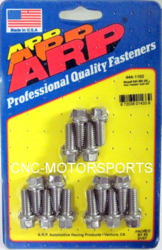 Arp header bolt kit 444-1102 chrysler 5/16&#034; diameter bolt 5/16 size qty 14