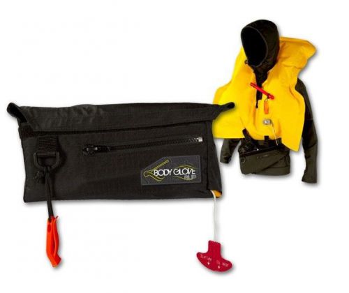 Inflatable life vest pfd body glove pouch, coast guard approved 12255