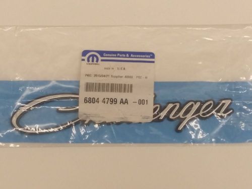 New oem dodge "challenger" front fender badge emblem 68044799aa