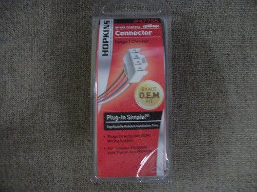 New hopkins #47755 plug-in brake control connector free shipping