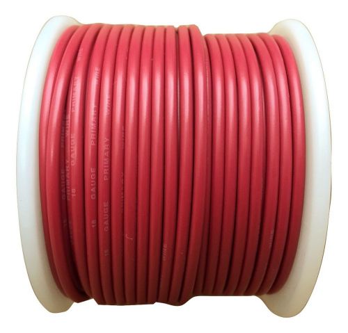 18 gauge red 100 ft automotive primary wire stranded