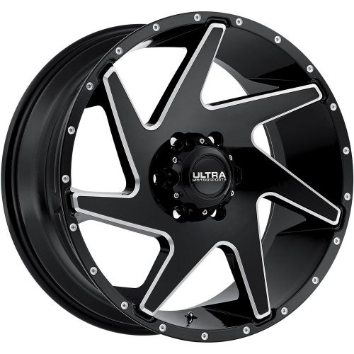 18x9 black milled ultra vortex 206 5x5 -12 rims 33x12.5x18 tires