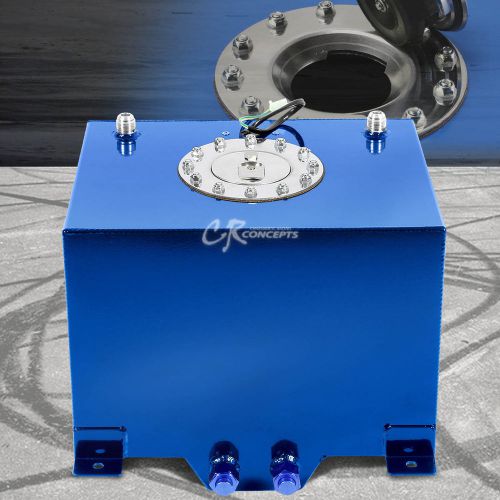 8 gallon/30.5l blue coat aluminum racing/drift fuel cell gas tank+level sender