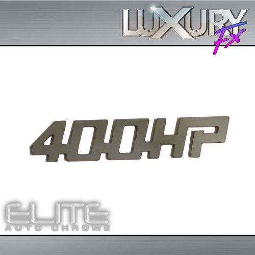 Stainless steel 400hp emblem - luxfx1740