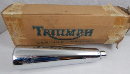 Nos genuine triumph adventurer 900 oem right silencer muffler only new part