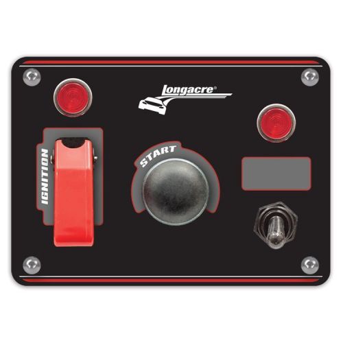 Longacre 44866 flip-up start / ignition panel w/ 1 acc &amp; pilot lights