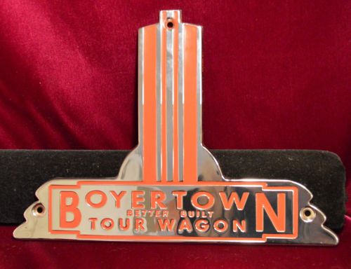 Boyertown better built tour wagon emblem