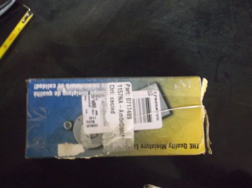 Amber turn signal marker amber light bulbs pack of 10 1157na 0717489 #1457 d