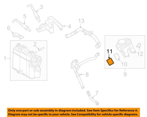 Porsche oem 10-16 panamera 4.8l-v8 emission-separator gasket 94810743820