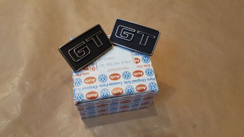 Vw golf jetta mk2 gt side badge oem emblem rear, badge, schriftzug neu vw