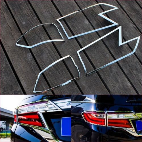 For honda odyssey 2015-2016 chrome tail rear light lamp cover trim 4pcs