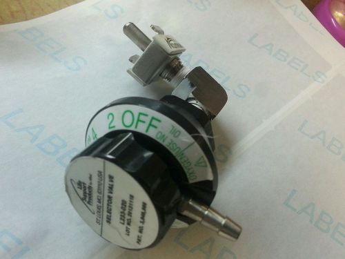Accutron oxygen flow selector valve 90 degree hex lock  l233-020