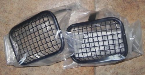 Kawasaki klf300c headlight guards, black - for bayou