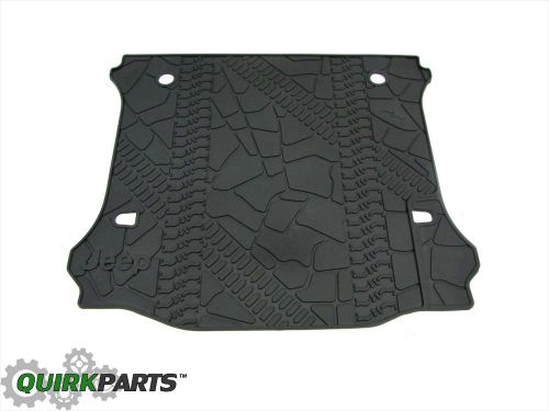 2007-2015 jeep wrangler 4 door rear trunk cargo tray liner mopar oem new genuine