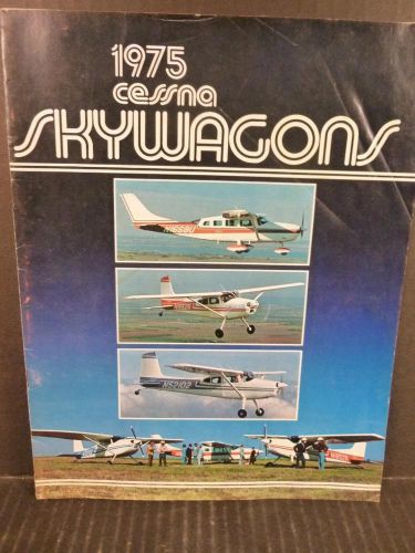 1975 cessna skywagons brochure aviation literature soft cover
