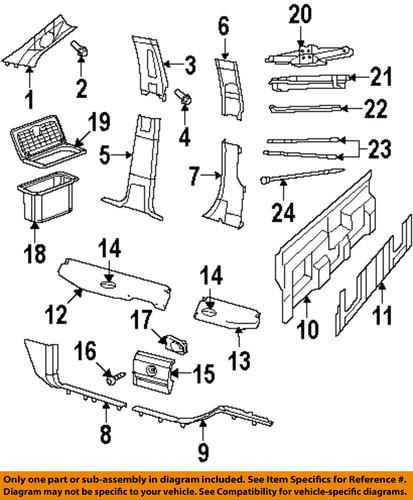 Mopar oem 1fq73xxxaa interior-storage box