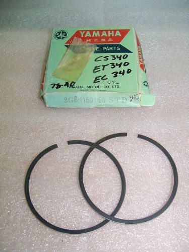 Nos yamaha 8g8-11601-00-00 piston ring set std bore et340 ec340 enticer excel