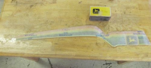 Nos vintage m68175 john deere snowmobile lh hood decal trailfire