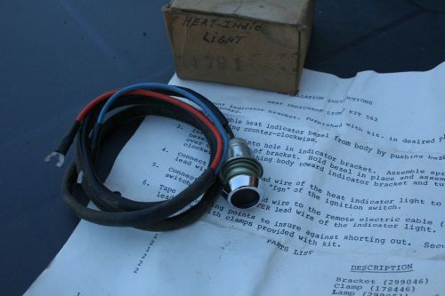 Vintage nos heat indicator warning light kit