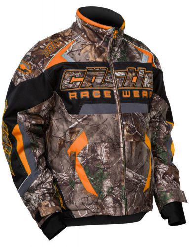 Castle youth realtree xtra orange bolt g3 snowmobile jacket snow snowcross
