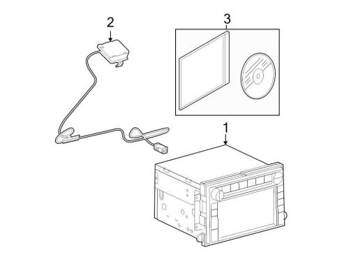Ford oem gps antenna assembly 8c3z10e893a image 2