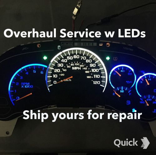 03-06 silverado,tahoe ,suburban speedometer cluster repair service with  leds