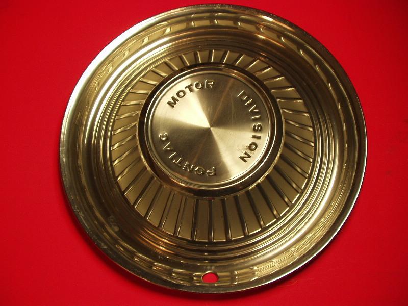 1959 pontiac bonneville catalina n.o.s. 14" hubcap y1 hub cap w xlnt paint/rare!