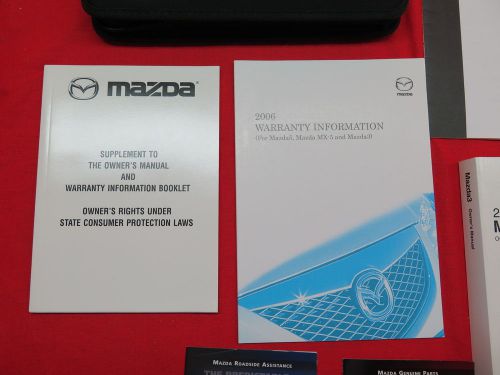 2006 mazda 3 owners manual guide book