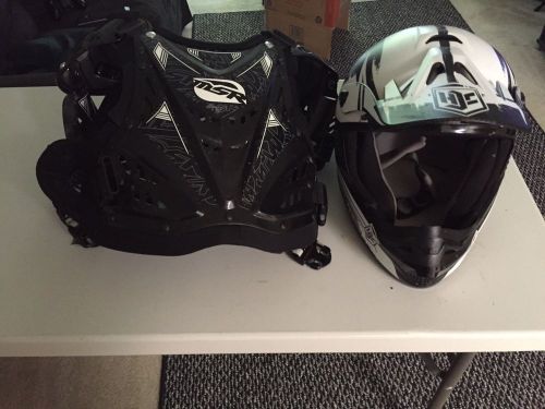 Hjc helmet size large and msr  chest protector size: xl/l