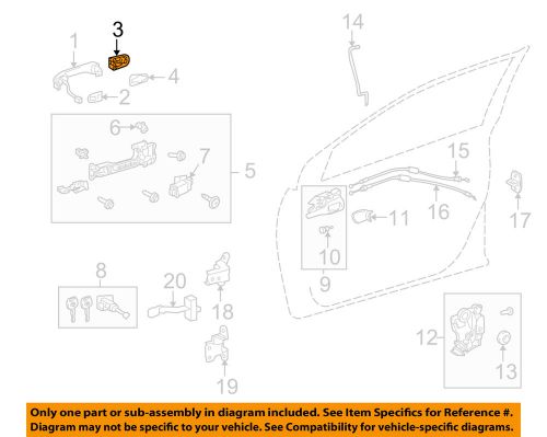 Toyota oem 09-10 corolla front door-cover right 6921702230d0