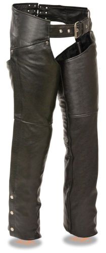Motorycle women  classic hip pocket chap premium leather very soft original ykk