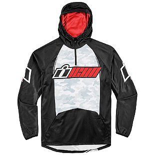 Icon single stack mens hoody red