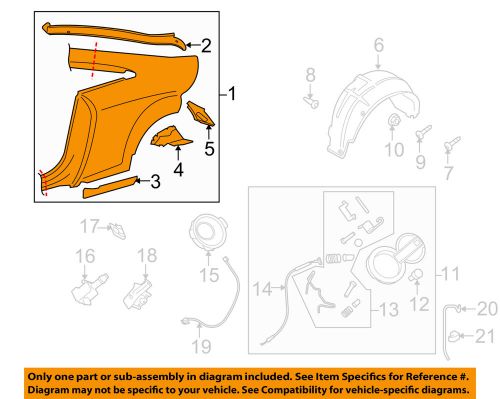 Audi oem 08-15 tt quattro-quarter panel right 8j8809844